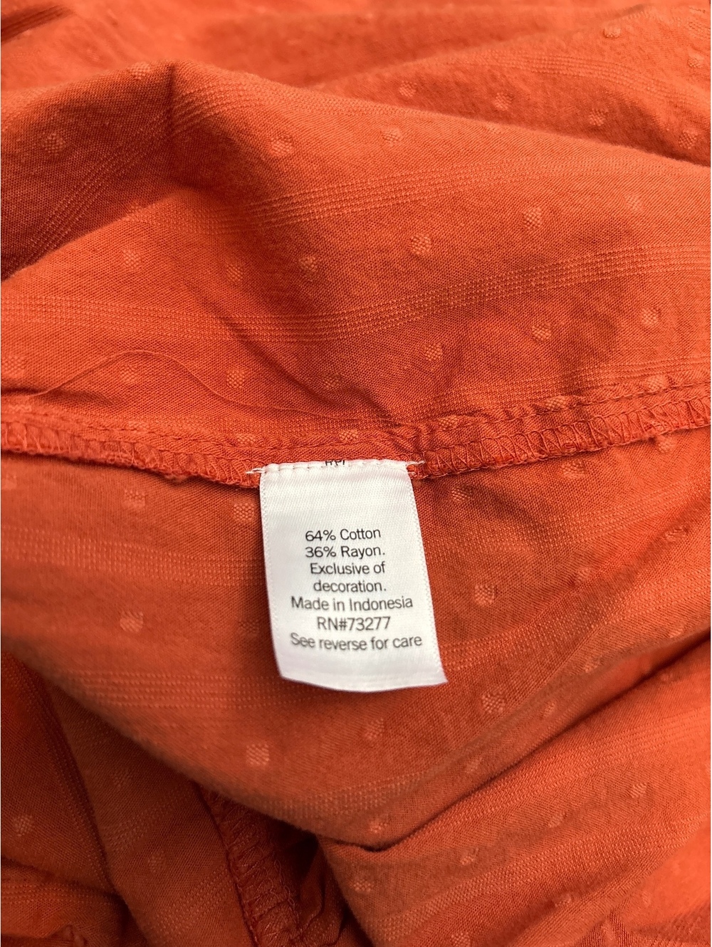 Sonoma Burnt Orange Dress w/ Pockets, Women’s L - Picture 4 of 4